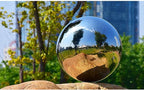 4pcs 5in/6in/8in Diameter Gazing Globe Mirror Ball,Silver Stainless Steel Polished Reflective Smooth Garden Sphere,Colorful and Shiny Addition to Any Garden or Home