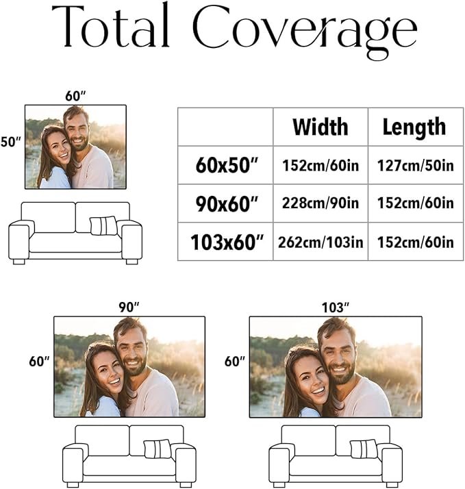 Personalized Custom Tapestry - Ships Next Business Day, Made in USA - Upload Your Own Image for a Unique Wall Hanging Backdrop, Perfect for Home & Living Room Decor, Bedroom Wall Art (60x103)