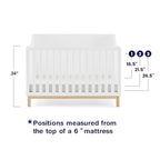 babyGap by Delta Children Oxford 6-in-1 Convertible Crib TrueSleep 2-Stage Deluxe Crib and Toddler Mattress (Bundle)