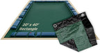 Buffalo Blizzard Supreme Plus 20 ft x 40 ft Rectangular Winter Pool Cover | Green/Black | Heavy Duty for Above Ground Swimming Pools | Easy Install | Cold & UV Resistant | Seasonal Debris Protection