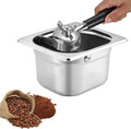 Stainless Steel Espresso Knock Box with Rubber Bar for Storing Underneath Most Espresso Machines