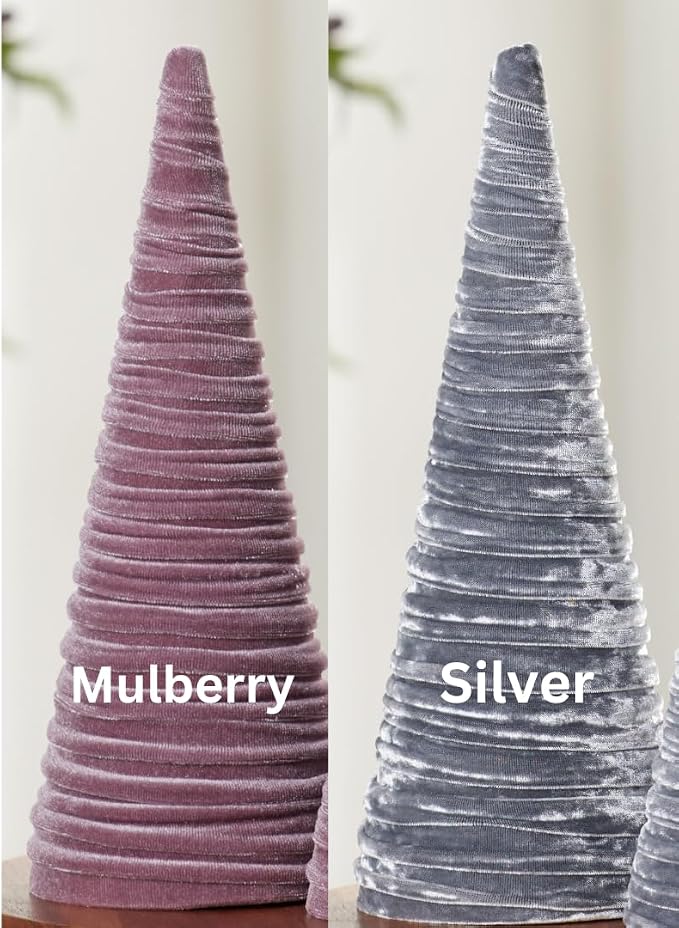 Create Your Own Set of 3 Velvet Trees, Valentine Tree Tabletop, Mantel Decor, Wedding Centerpiece, Artisan Entryway, Cozy Gift for (Create Your Own)