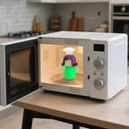 HORNO Angry Mama Microwave Oven Steam Cleaner (Green) | Angry Mama Microwave Oven Steam Cleaner and Disinfects With Vinegar and Water for Kitchens，Cut Cleaning Time by Half
