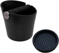 HOMEE 4.8 Inch Espresso Coffee Knock Box with Silicone Round Tamper Mat | Detachable Metal Knock Rod,Non-Slip Base,Easy to Clean,Barista Style Knock Box Suitable for Home Kitchen & Small Coffee Bar