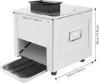 Meat Cutter Machine, 850W Electric Meat Slicer Shredded Cutting Machine, 15mm Commercial Stainless Steel Blade Shredder, 330lbs/h for Boneless Pork Chicken Fish Vegetables (15mm)