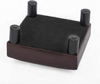 Joveco Small Foot Rest Stool Ottoman, 15" Leather Footrest Square Footstool with Non-Skid Plastic Legs, for Chair, Under Desk, Office, Living Room, Brown