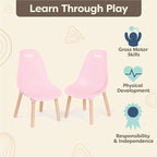 B. toys Pink B. Spaces Chairs Set