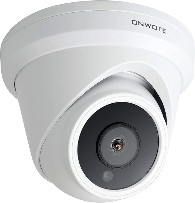 ONWOTE 6MP Super HD PoE IP Security Camera with Audio, AI Human Vehicle Detection, 3072x2048 6 Megapixels, 122° FoV, Indoor/Outdoor Commercial Wired Camera for Business, Add-on to PoE NVR System