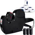MX-5500 8 Digits Price tag Gun with 5000 Sticker Labels and 3 Ink Refill, Label Maker Pricing Gun Kit Numerical Tag Gun for Office, Retail Shop, Grocery Store (Black)