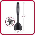 GoodCook Heat-Resistant Nylon Ground Meat Choppers with 5-Blade Heads, Ground Beef and Turkey Mixers and Choppers, Set of 2, Black