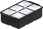 KitchFort® Large Silicone Ice Cube Tray (2-Pack) - 2" Big Ice Mold with Lid | Easy Release, Cocktail, Whiskey Ice Cubes Mold - Food Grade - Ice Cube Trays for Freezer - Stackable Silicone Ice Tray