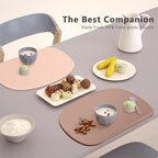 Cuddle Campus Set of 3 Silicone Placemats with Raised Edges for Kids,Toddlers,Babies, Non-Slip Dinning Table Mat, Baby Eating Mat, Food Mat Set 6