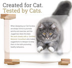CatastrophiCreations Cat Mod Lift Handcrafted Wall Mounted Cat Tree Shelves, English Chestnut/Natural, One Size