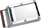 Normcore Espresso Knock Box Drawer, Espresso Knocker Drawer, 304 Stainless Steel With Walnut Wood Hand, For Home, Office, Restaurant and Coffee Shop, Mirror Finish, Size: M