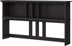 Bush Furniture Salinas Hutch, Desk Attachment with Shelf Storage for Home Office, 60W, Vintage Black
