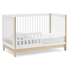 GAP babyGap Tate 4-in-1 Convertible Crib - Greenguard Gold Certified, Bianca White/Natural