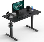 40 * 24 Inches Electric Standing Desk, Adjustable Height Sit Stand Up Desk with 3 Memory Presets, Motorized Home Office Computer Gaming Workstation Desk, Classical Black