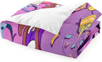 Pink Black Girl Comforter Sets for Girls, Soft African American Girls Full Size Comforter Sets for Girls Teens, 3Pcs Little Fluffy Afro Gilr Comforter Bedding Set with 2 Pillowcases, Full Size