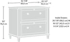 Sauder Hammond Lateral File, L: 32.87" x W: 20.55" x H: 30.0", Chalk Oak Finish