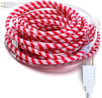 Joiedomi 40FT LED Candy Cane Rope Lights, Waterproof Outdoor 360 LED Christmas Decor Lights for Garden Yard Party Xmas Christmas Holiday Decorations