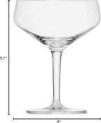 Schott Zwiesel Basic Bar Designed by World Renowned Mixologist Charles Schumann Tritan Crystal Glass Cocktail Cup, 8.8-Ounce, Set of 6