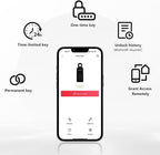 【Updated Version】 Populife Smart Key Lock Box for Outside, Wireless Lock Box for House Key, Hide a Key Outdoor, Electronic Digital Lockbox for Realtor Airbnb Smart Bluetooth Padlock, No WiFi Need