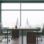 Large Table 24x48 inches Writing Computer Desk Modern Simple Study Desk Industrial Style Laptop Table for Home Office Brown Notebook Desk