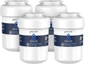 GLACIER FRESH MWF Refrigerator Water Filter Compatible with GE, 4-Pack | Compatible with SmartWater MWFP, MWFA, GWF, HDX FMG-1, WFC1201, RWF1060, 197D6321P006, Kenmore 9991