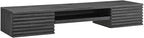 Modway Render Mid-Century Modern, Wall Mount Office Desk, Charcoal