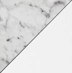 Convenience Concepts Newport 5-Tier Corner Bookshelf, White Faux Marble/White
