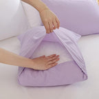 Lavender King Size Comforter Set 3 Piece Soft Microfiber Purple Comforters Set for Women and Girls Purple Lightweight Alternative Comforter for All Season (1 Comforter, 2 Pillowcases)