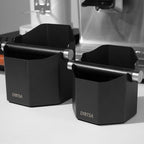 DIBTSA Espresso Knock Box, with Removable Knock Bar and Non-Slip Rubber Base, Espresso Accessory, Stainless Steel, Black, Large