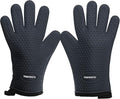 KITCHEN PERFECTION Silicone Smoker Oven Gloves-Extreme Heat Resistant BBQ Gloves-Handle Hot Food Right on Your Grill Fryer & Pit|Waterproof Grilling Cooking Baking Mitts|Superior Value Set +3 Bonuses | Waterproof, 5-Finger Design For A Better Grip, for...