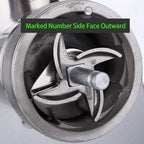 2 Pcs #12 Meat Grinder Blade Stainless Steel Knife Cutter Replacement for Grinders, Please check the size and shape