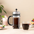 Bodum 12oz Bistro Coffee Mug Single-Wall Tempered Glass, 8 Pack, Clear