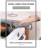 Joyhalo 6 Pack Pot Holders for Kitchen Clearance | Cotton Oven Holder with Great Heat Resistance, Potholders Sets for Kitchen, Countertops, Hot Pots and Pans, Dark Grey