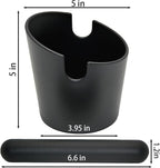 IAOSEN 5 inch Coffee Knock Box Espresso Knock Box with a longer detachable Knocking Rod Shock-Absorbent Durable Non-Slip Base Espresso Machine Accessories Espresso Dump Bin for Home/Office