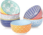 Selamica Ceramic 4 OZ Dipping Bowls Set, 3.5 Inch Mini Bowl for Dipping, Side Dishes, Microwave Dishwasher Safe, Set of 6, Assorted Colors