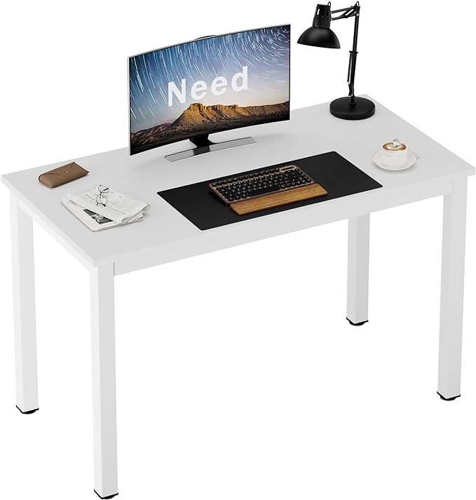 Need Small Computer Desk - 39 3/8'' Inches Heavy Duty Writing Desks, Simple Laptop Corner Table for Home Office,Dormitory AC3DW10060