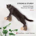 7 Ruby Road Cat Wall Steps - Wall Mounted Cat Climbing Steps | 2 Pack, 13 inch Wall Steps with Jute Grip for Confident Indoor Climbing