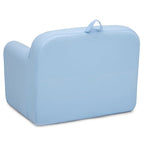 Delta Children Personalized Cozee Chair - Customize with Name – Foam Kids Chair for Ages 18 Months and Up, Powder Blue