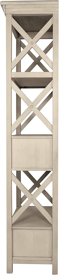 Signature Design by Ashley Bolanburg Cottage Chic Display Cabinet or Bookcase, Antique White