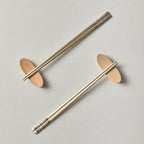 Korean Metal Chopsticks 2 Pairs, Matte Gold Stainless Steel Chopsticks with Two-Tone Dancheong Laser Engraving, Reusable Dishwasher Safe Gift Set