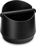 HOMEE 5.8 Inch Espresso Coffee Knock Box with Removable Knock Bar (Round) | Shock-absorbent espresso grounds knock box with Removable Knock Bar and Non-Slip Base for easy coffee ground disposal