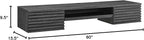 Modway Render Mid-Century Modern, Wall Mount Office Desk, Charcoal