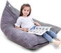 Stuffed Animal Storage Bean Bag Chair Cover | 53" Extra Large Beanbag Cover for Kids and Adults, Plush Toys Holder and Organizer for Boys and Girls | Premium Velvet - Soft & Comfortable
