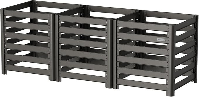Vego Garden 32" Tall Modular Compost Bin 90" x 30" x 32"