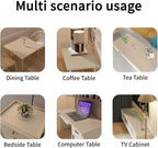 Table Pad Protector for Dining Room Table - Can Be Used On Both Sides Waterproof and Easy to Clean Good Flatness Used for Dining Table(Light Brown+Gray 54x72)