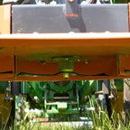 Titan Attachments 3 Point PTO Finish Mower, 60" Cutting Width, Cat 1 Hookup, Orange Finish, Rear Discharge, Pull Behind Mower for 25-40 HP Tractors, Low-Noise Cast Iron Gearbox