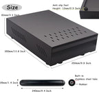 DIBTSA Espresso Knock Box Drawer, 2.5L Capacity Stainless Steel Detachable Coffee Ground Knock Container, For Home, Office, Restaurant and Coffee Shop (Black)